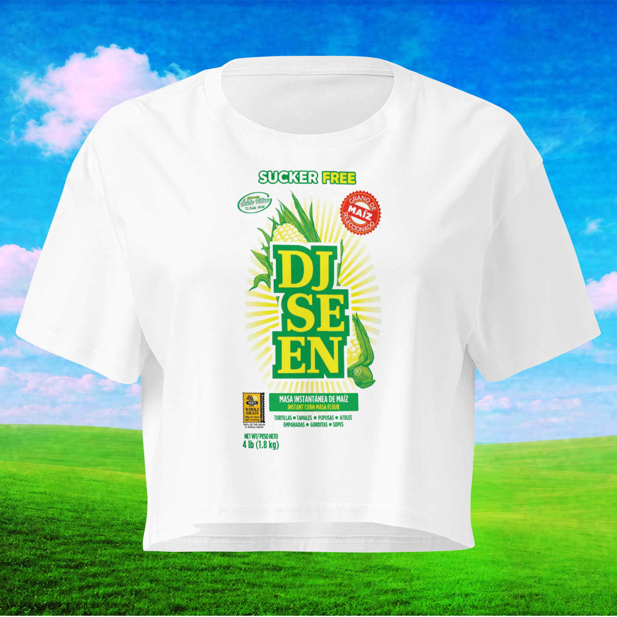 DJ SEEN SUCKER FREE MAIZ Women’s crop top